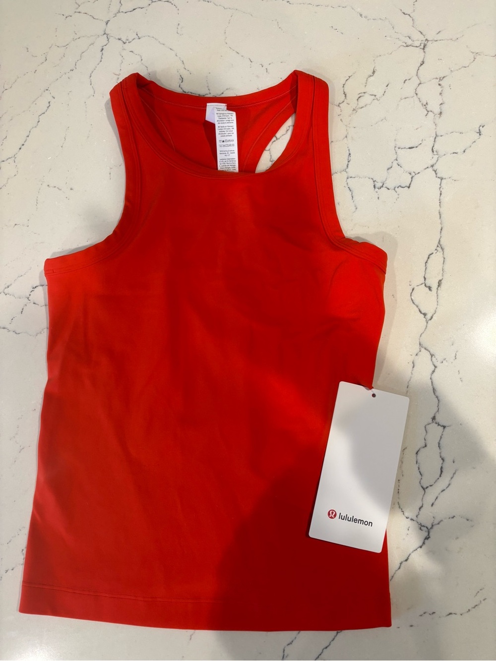 Lululemon Align Waist-Length Racerback Tank Top – Size 4, Cherry Ember NWT
